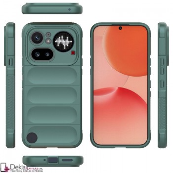 Magic Shield guminis dėklas - žalias (Nothing Phone 4A Pro)